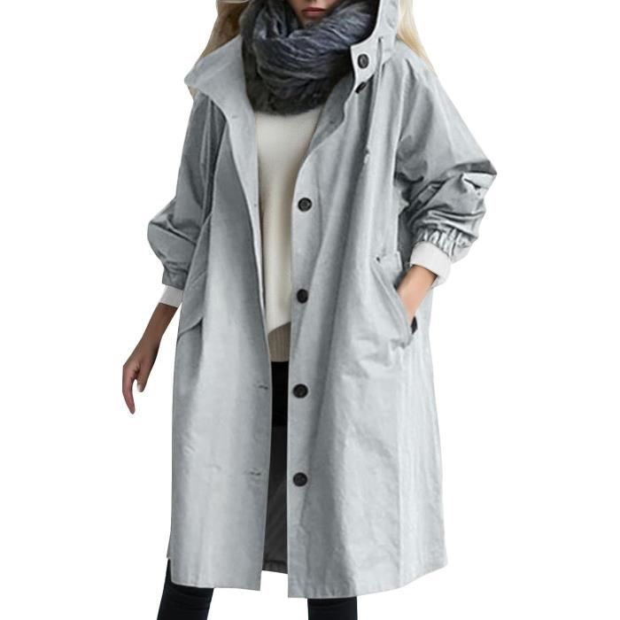 BLOUSON PERFECTO BOMBER Manteau Impermeable Femme Long Longs Poncho Pluie Cape Pluie Anti Pluie Coupe Vent Respirant Light blue Light blue Cdiscount Pret a Porter