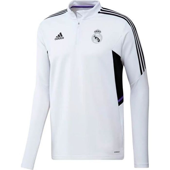 Real Madrid Veste de surv tement Blanche Homme Adidas 2022 23