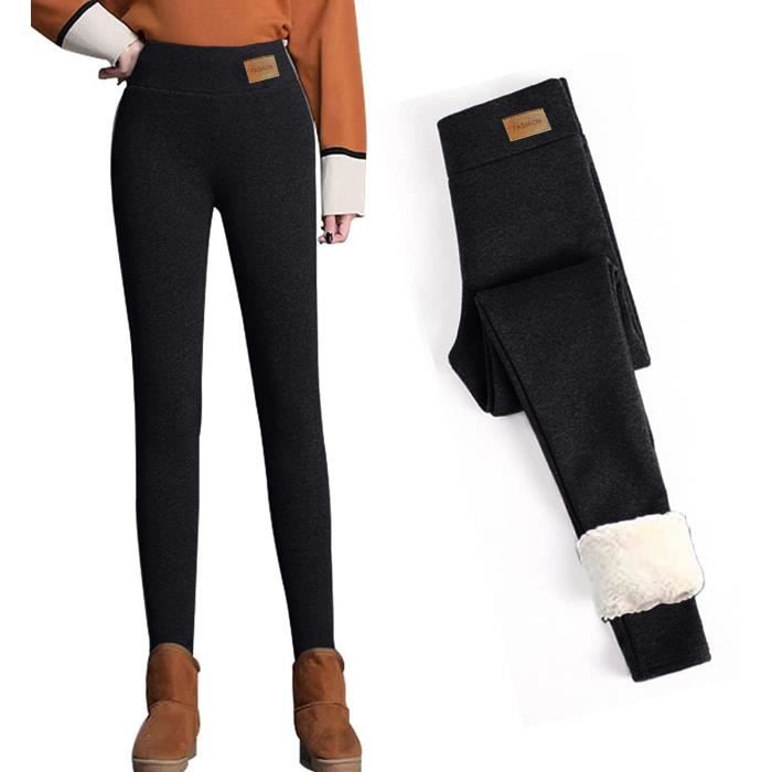 Legging Polaire Legging Sport Femme Hiver Legging élastique épais Taille Haute Pour Femme, – Grandado main image 1