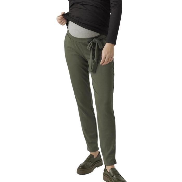 Pantalon de Grossesse Kaki Femme Mamalicious Mini Kaki Cdiscount
