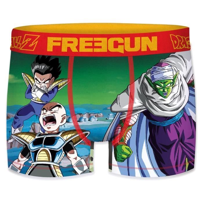 Boxer Homme FREEGUN Dragon Ball Z - Modèle Trunks - Microfibre Extensible - Confort Et Séchage Rapide