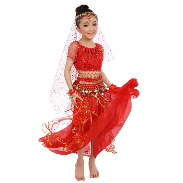 Ensemble de costumes de danse du ventre pour filles enfants tenue