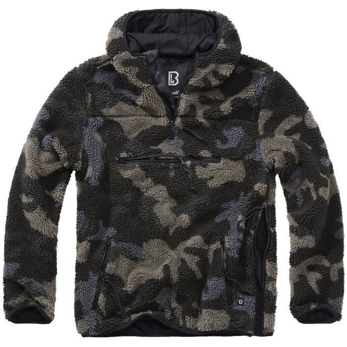 Brandit Teddy Coupe-Vent Homme Coupe-vent camouflage sombre