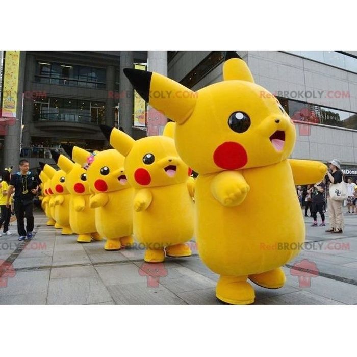 Mascotte de Pikachu célèbre personnage de dessin animé - Costume