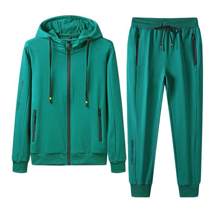 Survêtement De Loisirs Pour Homme - Survêtement De Sport - Sans Capuche - Ensemble De Deux Pièces - Sweat-shirt - Pantalon - Vêtement De Sport - Tenue De Maison - 2 Pièces - Fitness - Manches Longues