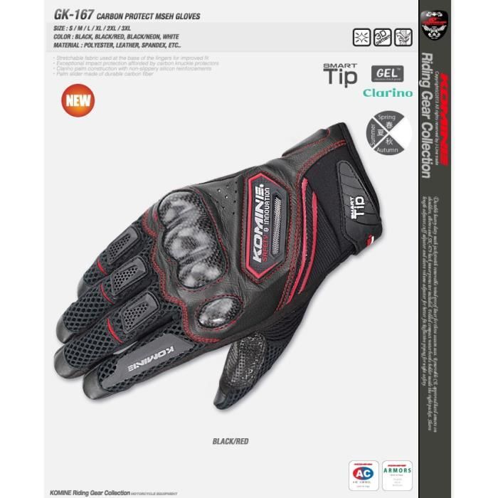 MAX MPH Gants De Moto En Cuir Noir Et Blancs Pour Protection Des Phalanges, Des Doigts Et Des Poignets