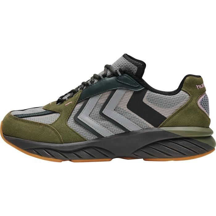 Basket Hummel Reach LX 6000 Tex - vert/noir/rose - Homme - Cuir - Lacets Basket Hummel Reach LX 6000 Tex - vert/noir/rose - Homme - Cuir - Lacets