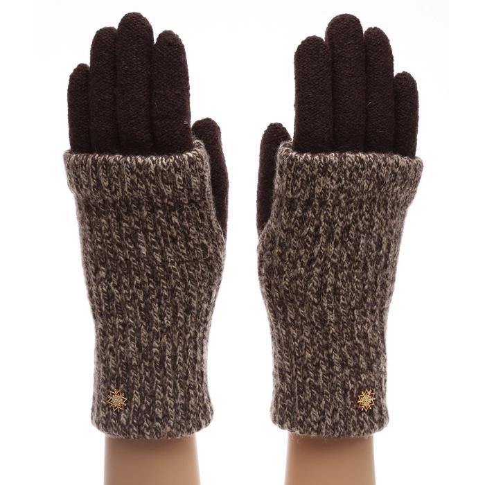 Gants Chauds Double Couche Pour Bébé 1-3 Ans - Cordon élastique, Velours Mi-laine