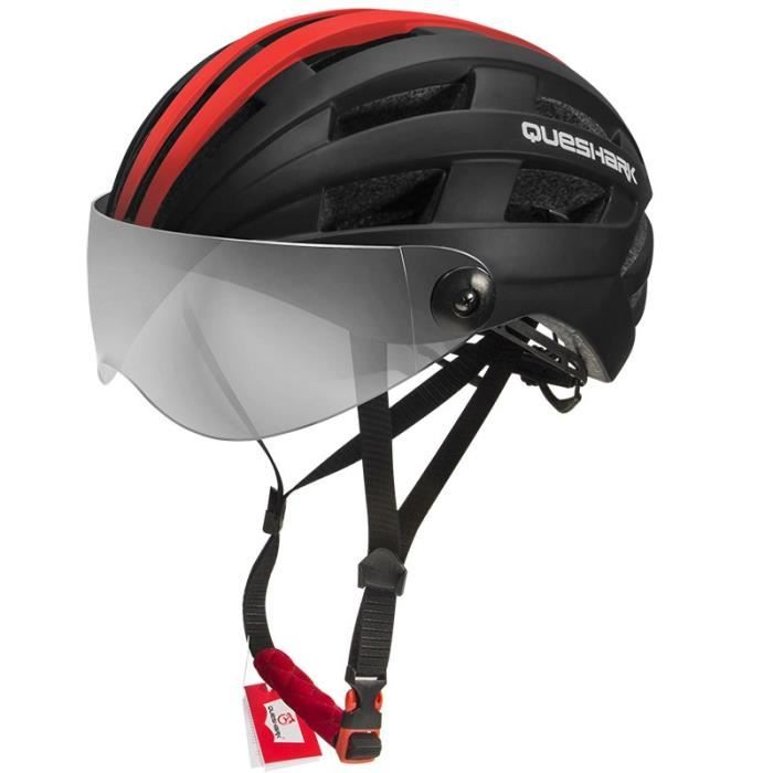 CoolChange Casque de vélo pour la Route et VTT EPS 2 lentilles Cyclisme 