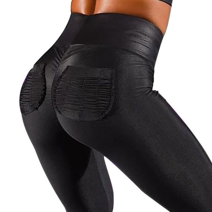 Sanpetix Leggings Sport Femme Taille Haute Avec Poches - Idéal Yoga Et Gym