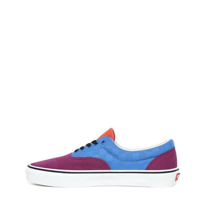 Basket Vans ERA Ref. VN0A4BV416V1 Blanc Bordeaux Adulte Mixte Lacets Bordeaux Cdiscount Chaussures