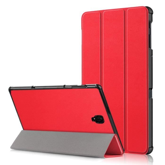 Tablette Housse Pour Samsung Galaxy Tab A 10.5 T590 T595 PU Cuir Flip Protection - Rouge housse samsung tab e