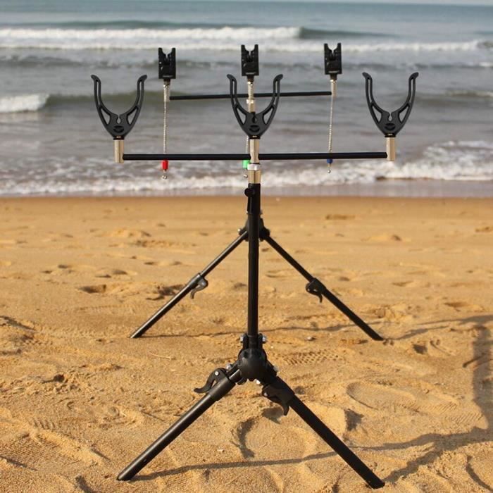 QWORK® 2 Pièces Porte de Canne à Pêche - Rotatifs à 360° - Acier Inoxydable 304 - Serrage sur QWORK® 2 Pièces Porte de Canne à Pêche - Rotatifs à 360° - Acier Inoxydable 304 - Serrage sur
