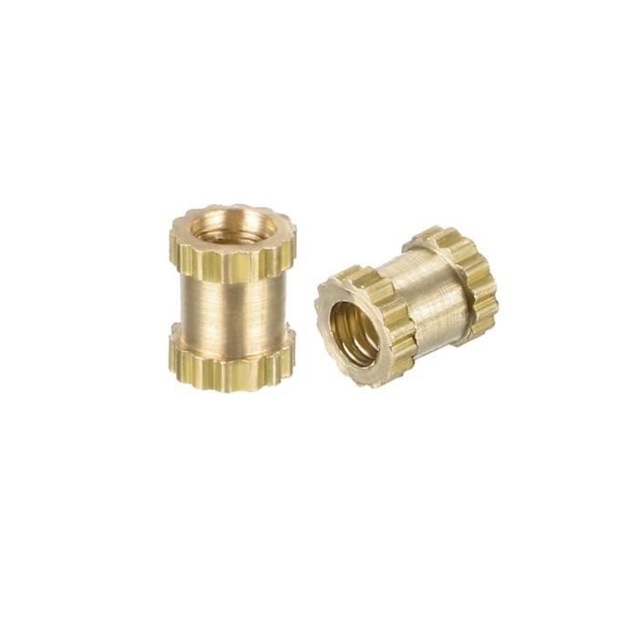 Écrous Encastrement Laiton M2 X 4mm - 200 Pièces Uxcell, Neuf Sous Emballage