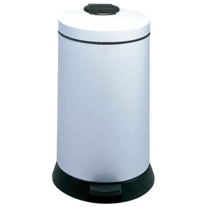 Poubelle de cuisine à pédale Magic - 20 L - blanc
