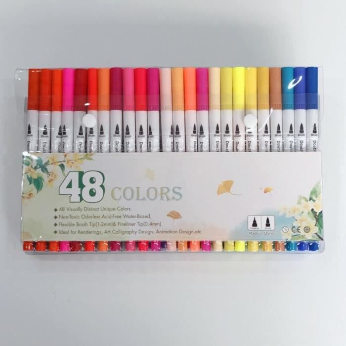 Boîte 18 feutres Color Emotion, pointe pinceau 1.0-8.0mm 18 couleurs,  pointe douce pour le dessin et effet pinceau pour la peinture - Cdiscount  Beaux-Arts et Loisirs créatifs