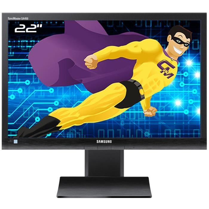 Ecran 22 SAMSUNG SyncMaster SA450 S22A450MW VGA DVI Audio VESA 16:10