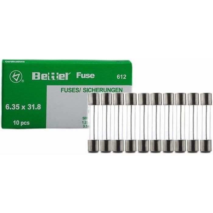 Lot De 10 Fusibles En Verre F5AL 5A 250V - Format 5x20mm, Pour Appareils électriques, Neuf