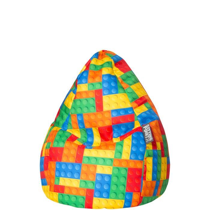 Pouf poire enfant Bricks L