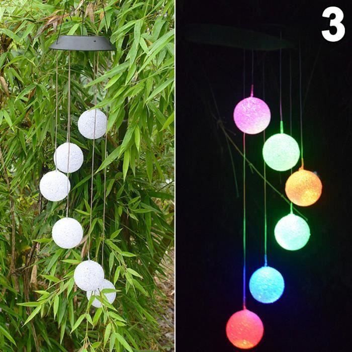 Lampe solaire à carillon éolien de 20,5 pouces pour extérieur, étanche Lampe solaire à carillon éolien de 20,5 pouces pour extérieur, étanche