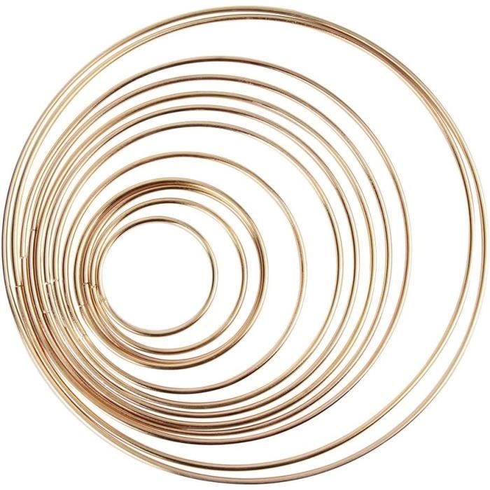 Cercle Métallique Blanc Diam. 12 Cm Pour Abat-jour, Anneau Pour Attrape