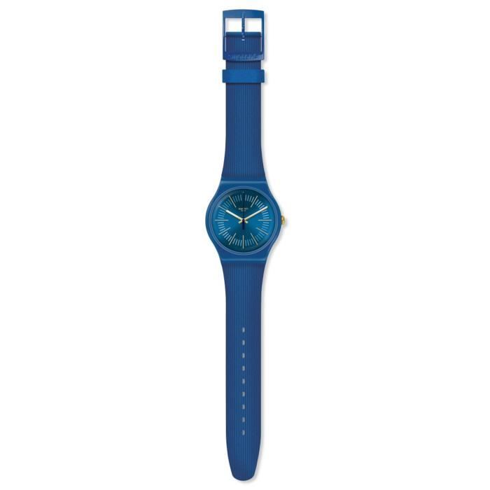 Montre - SWATCH - Cyderalblue - Homme - Bracelet silicone bleu - Mouvement quartz analogique