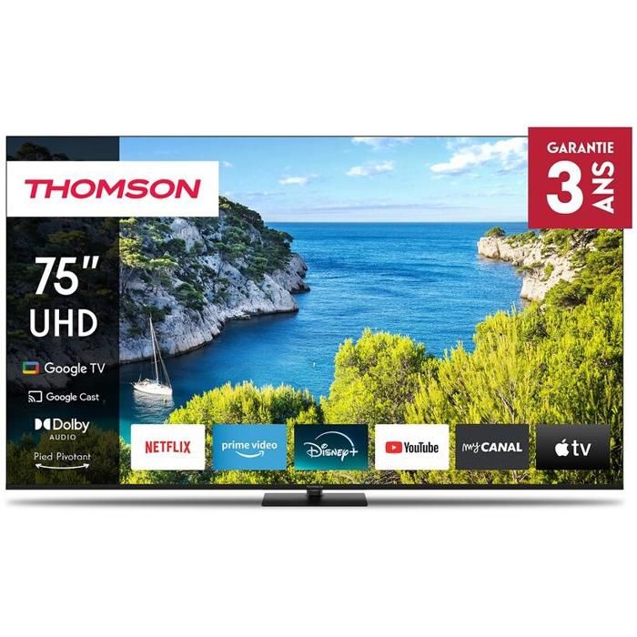 TV LED Thomson 75UG5C14 189 cm 4K UHD 2024 - vue 8