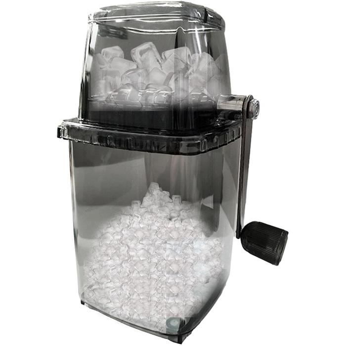 Machine À Glace Pilée - Rasoir À Glace À Manivelle Et Machine À Cône De Neige - Machine À Glace Portable Avec Broyeur À Glace[H2417]