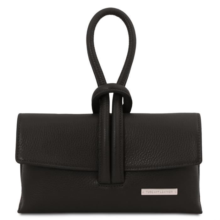 tuscany leather - tl bag - sac à main en cuir - noir (tl141990)