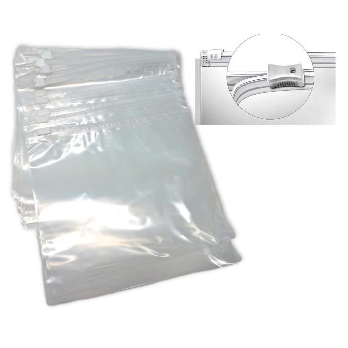 50 Sac congélation grand sachet alimentaire ZIP A CURSEUR 40 X 30 cm Sachet  pour congélateur sachet fraîcheur fermeture avec curseur - Cdiscount  Beaux-Arts et Loisirs créatifs