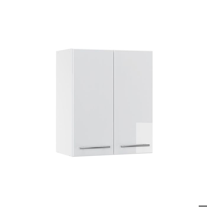 Meuble cuisine Fame-Line Blanc Haute brillance 40cm , PT Anthracite Vicco | Blanc Haute brillance | Armoire basse 40 cm, PT anthracite | 406673139039703