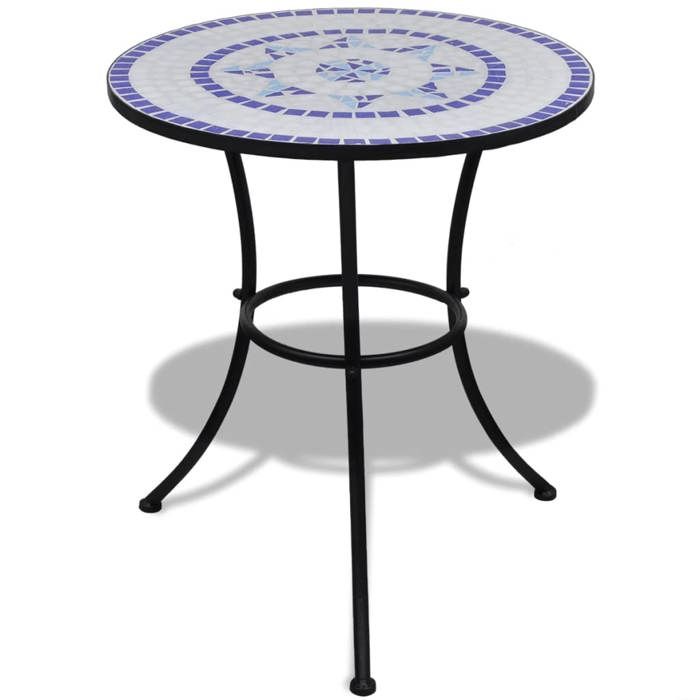 VIDAXL Table de bistro mosaïque et