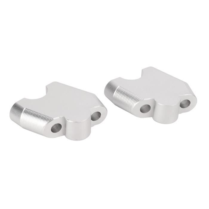 Embouts De Guidon Moto/vélo – Alliage Aluminium Dépoli Noir – Lot De 2