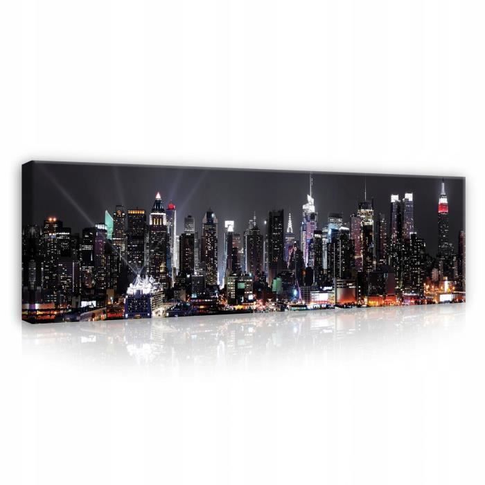 Tableau Toile Imprimée New York Taxi - Décoration Murale Paris Londres Tokyo - NY-14