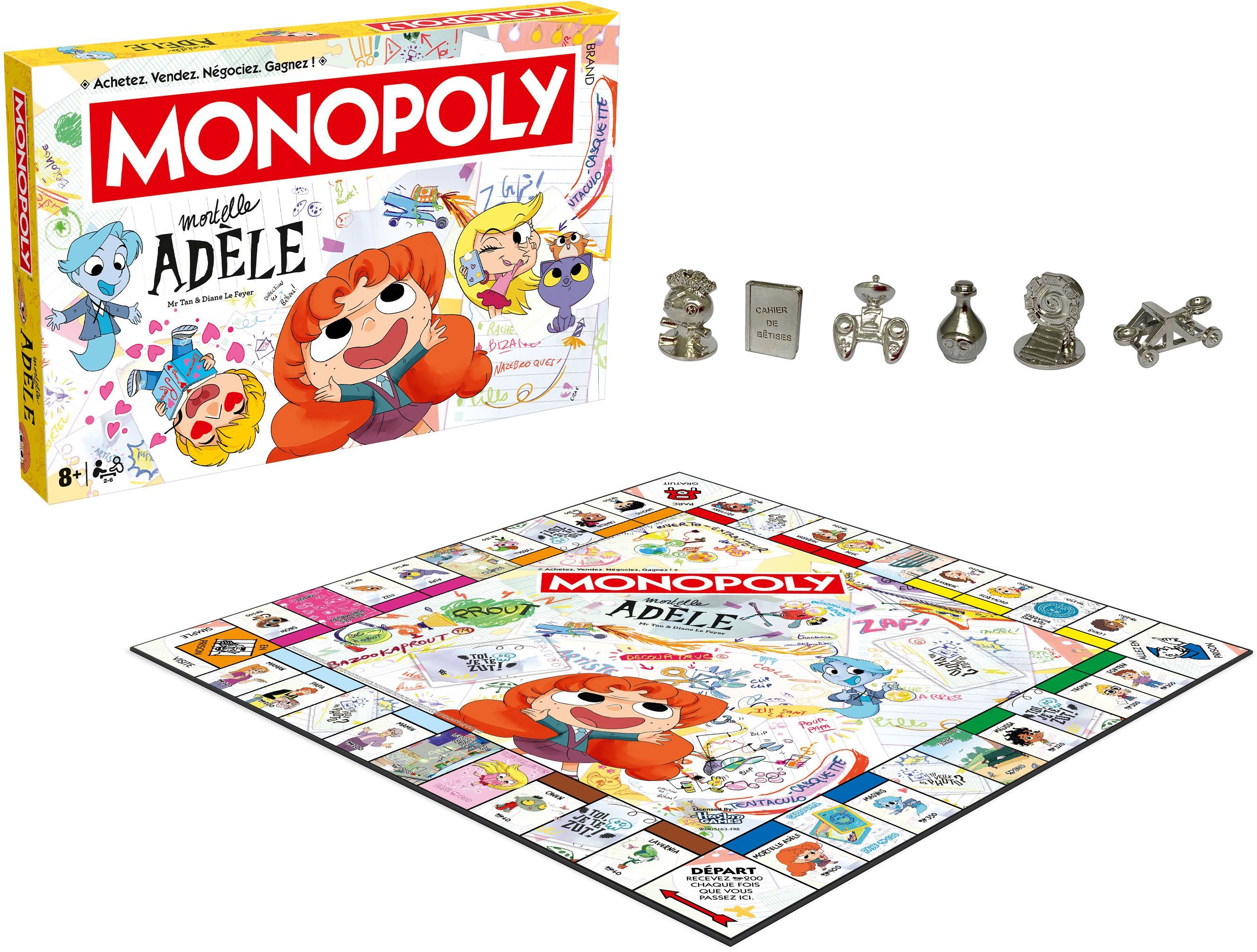 Jeu D'ambiance Winning Moves Monopoly Mortelle Adèle – Stratégie Pour 2 à 6 Joueurs - vue 3