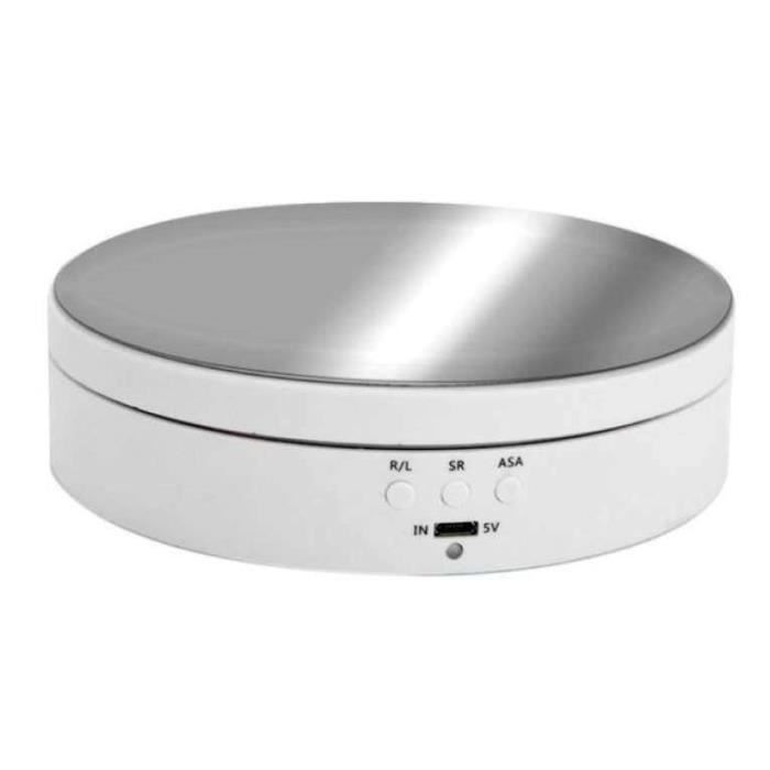 Plateau Tournant Électrique Avec Télécommande - 3 Vitesses - Pour Présentation Bijoux/Montres