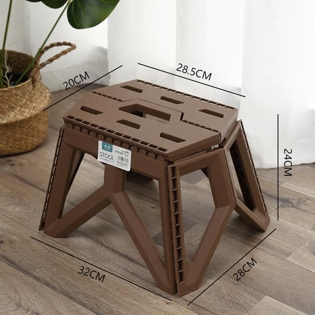 Tabouret Pliant Camping 26cm - Léger (400g), Portable, Charge 120kg - 11