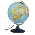 Globe terrestre lumineux pour enfants - IDENA - Illustrations d'animaux - Carte politique - Diamètre 30 cm-1