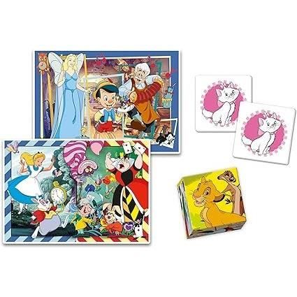 Clementoni - Edukit - Disney - Coffret apprentissage 4 en 1 - 2 puzzles ...