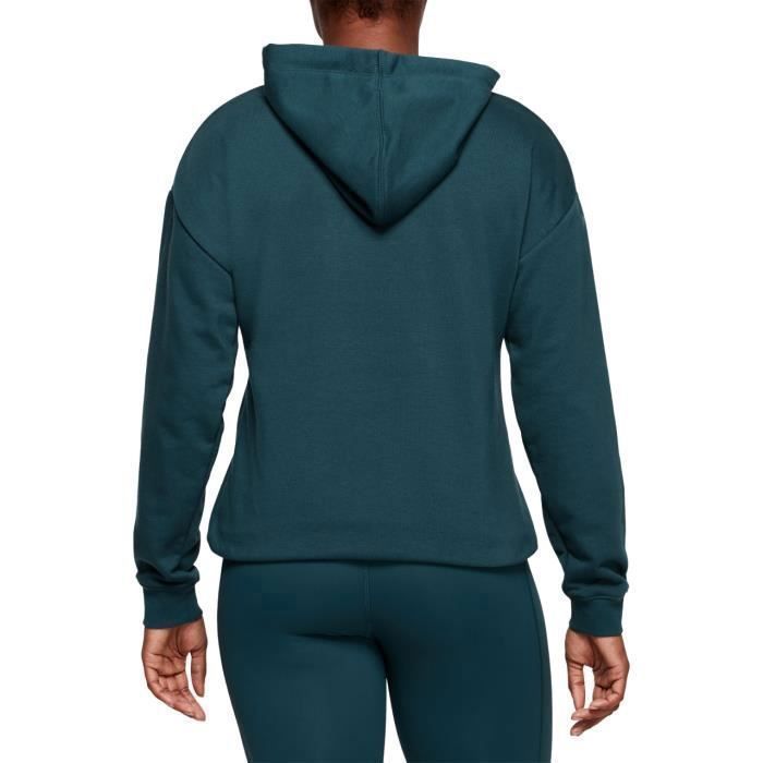 Sweat capuche femme Asics Big Oth Bleu rose corail Adulte