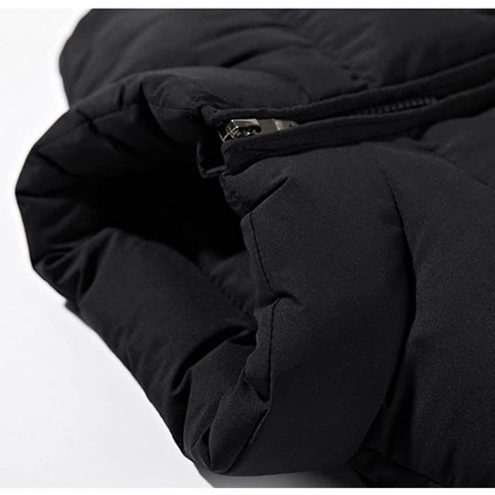 Doudoune sans Manche Homme Zippe Veste Polaire Homme Hiver Chaude Pas Cher Blouson Legere Travail Parka Automne