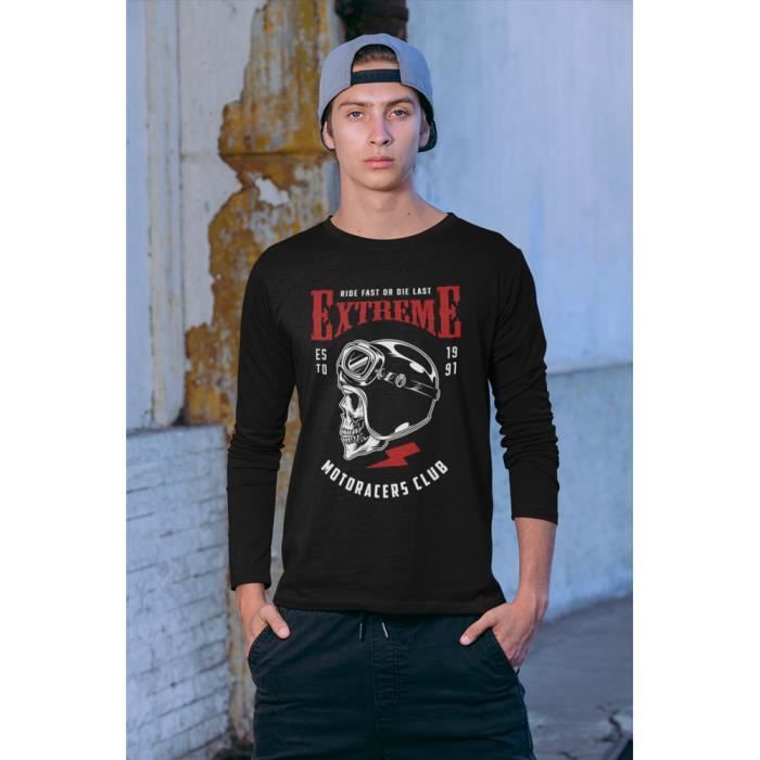 T shirt new arrivals manche longue moto