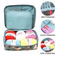 Kit de crochets à laine, sacs de rangement pour aiguilles et fils, bricolage pour débutants, accessoires de couture DIY-2