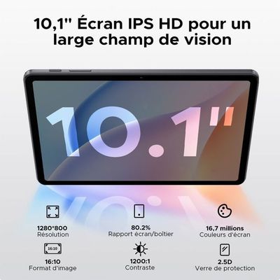 Tablette Android Doogee Tab A9+ – Écran 11 Pouces 90 Hz, 20 Go RAM, 64 Go ROM + Extensible 2 To – 5G, Wi-Fi, Android 15, Batterie 8580 MAh – Avec Clavier, Souris, Stylet, Coque