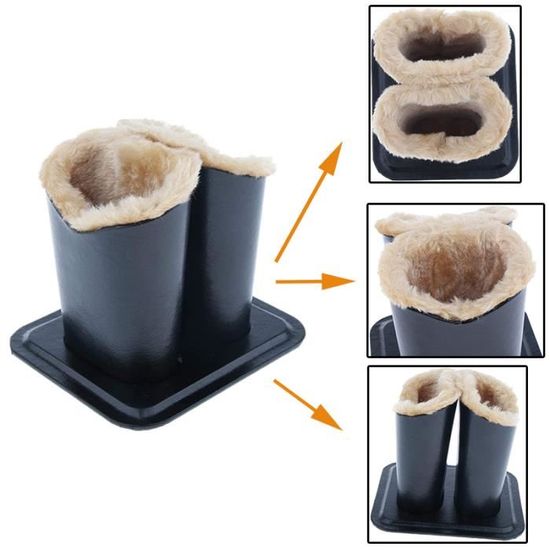 Porte-Lunettes Doublé Peluche - Étui De Protection Anti-Rayures En Cuir PU Pour Maison, Bureau, École | Rangement Compact Et Élégant