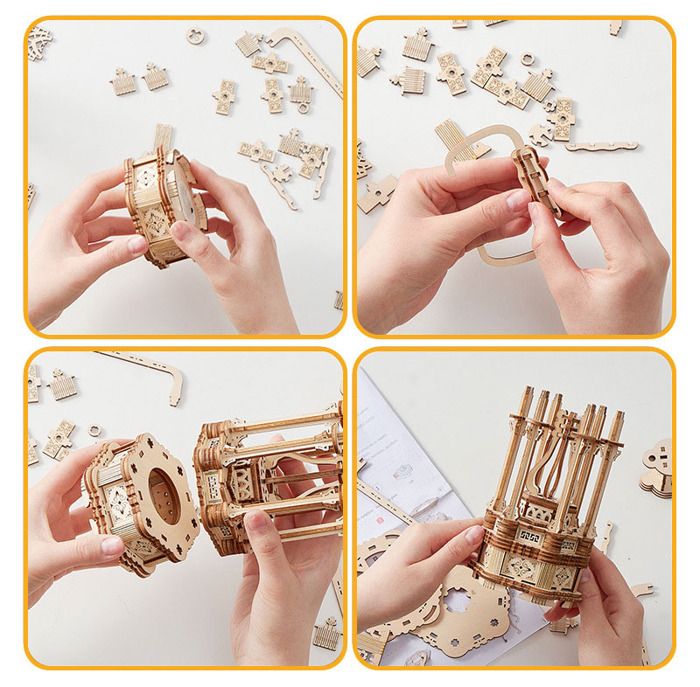 Hallisun Puzzle 3D en bois pour adultes, modèle d'architecture de la tour penchée de Pise en bois, kit de construction à assembler soi-même en bois Italie Torre di Pisa, cadeau de Noël