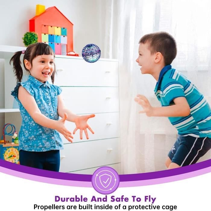 Boule Volante,Jouet Lumineux, Boule Magique,Magique Mini Drone Cadeau Enfant,Flying Boomerang Hand Spinner Jeux Extérieur Intérieur - Sport
