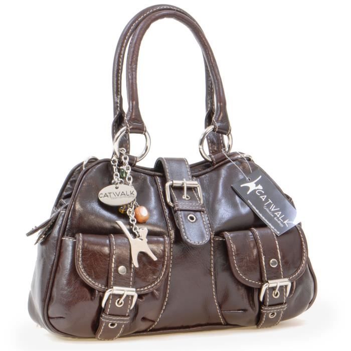 Sac à Dos Femme Pixie Catwalk Collection - Cuir Et Suède, Bretelles Réglables, Style Chic
