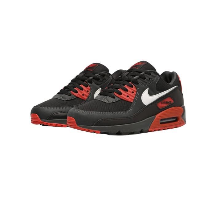 BASKET NIKE AIR MAX 90 Noir Cuir Homme Noir Cdiscount