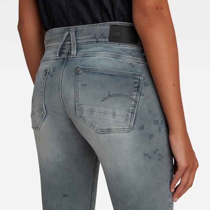 ONLY Jean coupe skinny féminine ONLCoral Zip Cheville, Gris denim, 29W x 36L